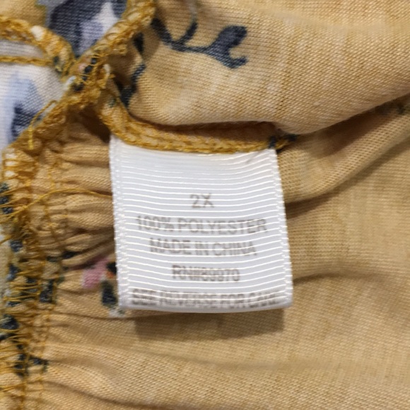 Yellow Floral Top - Picture 5 of 5